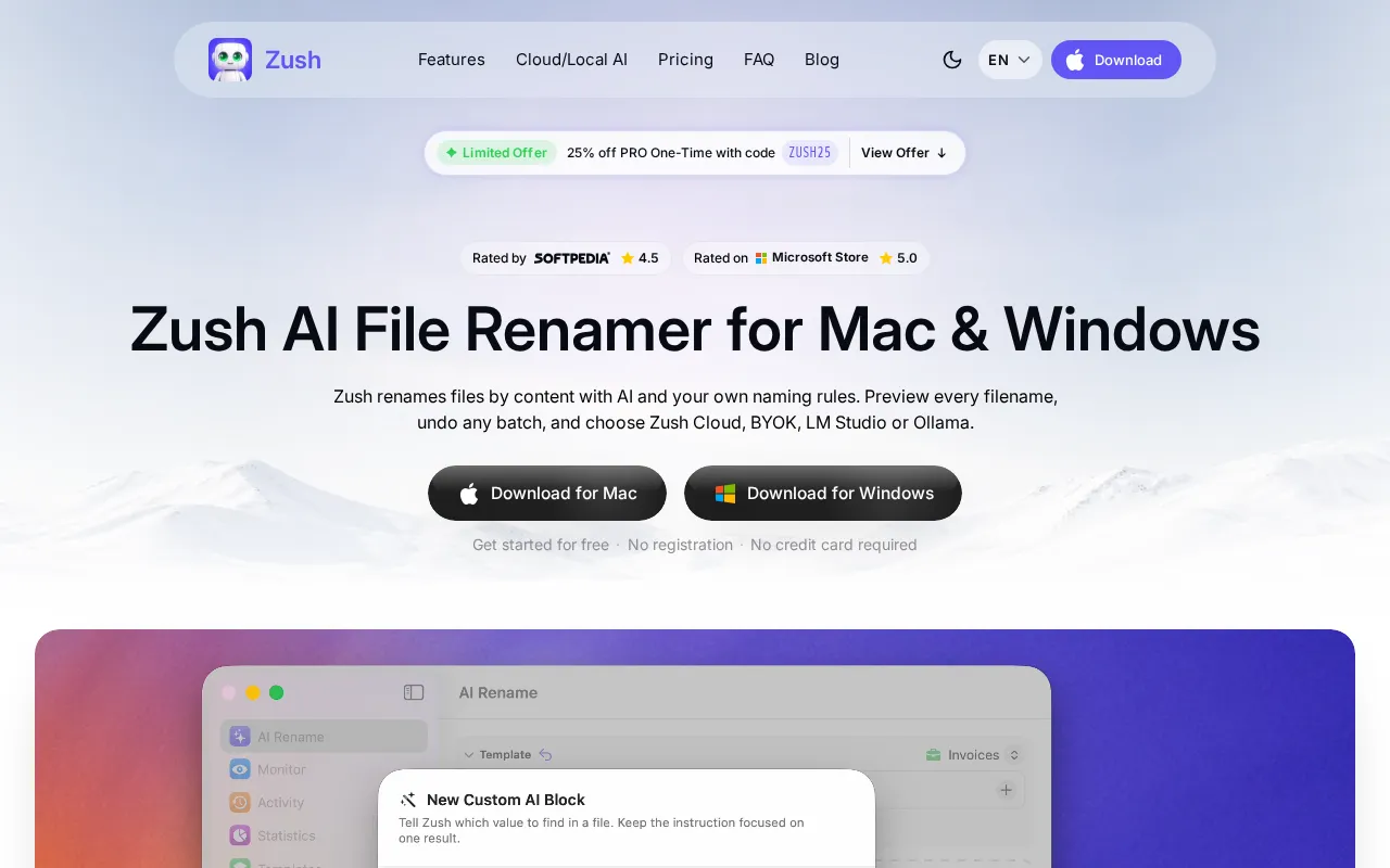 Zush — preview screenshot
