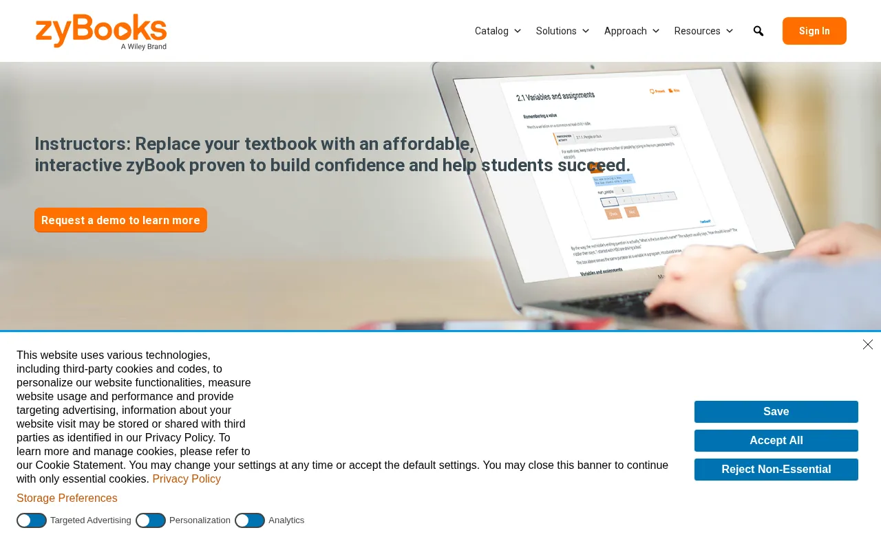 zyBooks — preview screenshot
